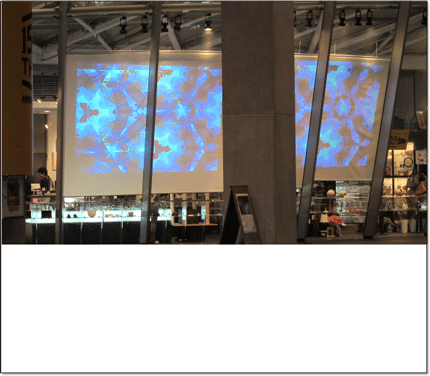 プロジェクタースクリーン使用例6